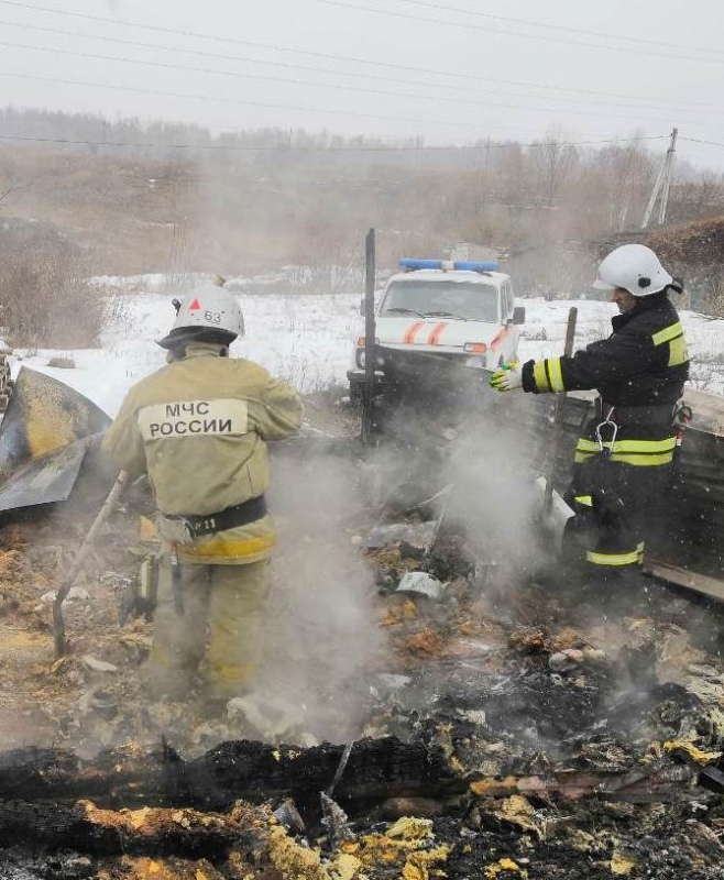 Следствие занялось гибелью неизвестного на пожаре под Воротынском